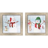 Framed 'Dressed for Christmas 2 Piece Framed Art Print Set' border=
