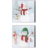 Framed 'Dressed for Christmas 2 Piece Canvas Print Set' border=