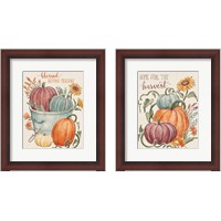 Framed 'Harvest Jewels 2 Piece Framed Art Print Set' border=