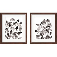 Framed Simple Black Poppies 2 Piece Framed Art Print Set