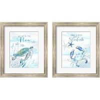 Framed Great Blue Sea  2 Piece Framed Art Print Set