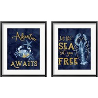 Framed Deep Blue Sea 2 Piece Framed Art Print Set