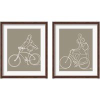 Framed 'On a Bike 2 Piece Framed Art Print Set' border=