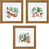 Framed Woodland Gnomes 3 Piece Framed Art Print Set