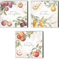 Framed 'In the Orchard 3 Piece Canvas Print Set' border=