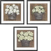 Framed Heavenly Floral 3 Piece Framed Art Print Set