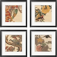 Framed 'Autumn's Bounty 4 Piece Framed Art Print Set' border=