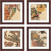 Framed 'Autumn's Bounty 4 Piece Framed Art Print Set' border=