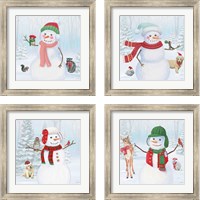 Framed Dressed for Christmas 4 Piece Framed Art Print Set