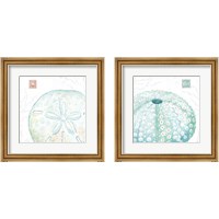 Framed 'Delicate Sea 2 Piece Framed Art Print Set' border=