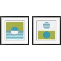 Framed Reflection Green 2 Piece Framed Art Print Set