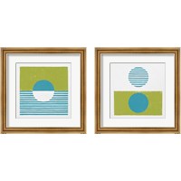 Framed Reflection Green 2 Piece Framed Art Print Set