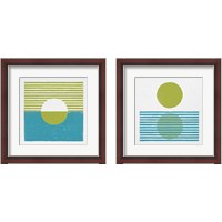 Framed Reflection Green 2 Piece Framed Art Print Set