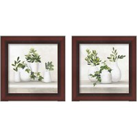 Framed 'Plant Life 2 Piece Framed Art Print Set' border=