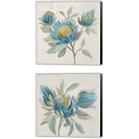 Framed 'Field Floral  2 Piece Canvas Print Set' border=