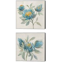 Framed 'Field Floral  2 Piece Canvas Print Set' border=