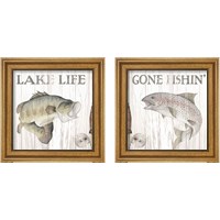 Framed Lake Fishing 2 Piece Framed Art Print Set
