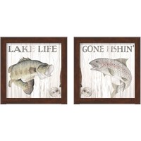 Framed Lake Fishing 2 Piece Framed Art Print Set