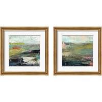 Framed 'Pine Forest 2 Piece Framed Art Print Set' border=