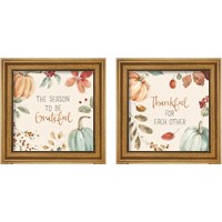 Framed 'Autumn Feel 2 Piece Framed Art Print Set' border=