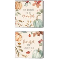 Framed 'Autumn Feel 2 Piece Canvas Print Set' border=