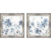 Framed 'Dancing Flowers 2 Piece Framed Art Print Set' border=