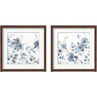Framed 'Dancing Flowers 2 Piece Framed Art Print Set' border=