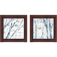 Framed 'Dancing Leaves 2 Piece Framed Art Print Set' border=