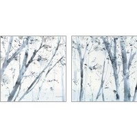 Framed 'Dancing Leaves 2 Piece Art Print Set' border=