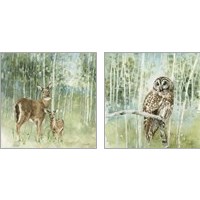 Framed 'Nature's Call 2 Piece Art Print Set' border=