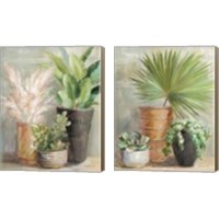 Framed 'Indoor Garden 2 Piece Canvas Print Set' border=