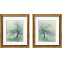Framed 'Subtle Tree 2 Piece Framed Art Print Set' border=