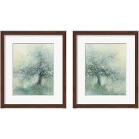 Framed 'Subtle Tree 2 Piece Framed Art Print Set' border=