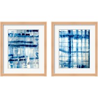 Framed Indigo Stripes 2 Piece Framed Art Print Set