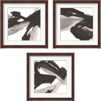 Framed 'Chaos  3 Piece Framed Art Print Set' border=