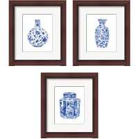 Framed Chinoiserie Vase 3 Piece Framed Art Print Set