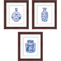 Framed Chinoiserie Vase 3 Piece Framed Art Print Set