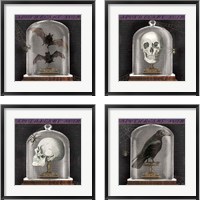 Framed 'Apothecary Noir 4 Piece Framed Art Print Set' border=