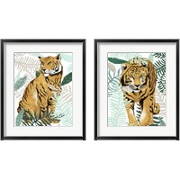 Framed Jungle Tiger  2 Piece Framed Art Print Set