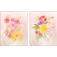 Framed 'Blooms  2 Piece Art Print Set' border=