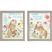 Framed Sweet Bunnies 2 Piece Framed Art Print Set
