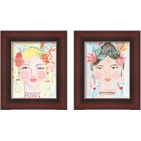Framed 'Boho Lady 2 Piece Framed Art Print Set' border=