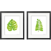 Framed 'Fresh and Green 2 Piece Framed Art Print Set' border=