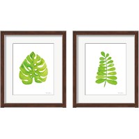Framed 'Fresh and Green 2 Piece Framed Art Print Set' border=