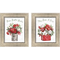 Framed 'Rustic Season 2 Piece Framed Art Print Set' border=