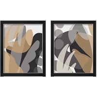Framed Neutral Abstract 2 Piece Framed Art Print Set