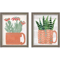 Framed Coral Cuppa Neutral 2 Piece Framed Art Print Set