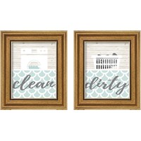 Framed 'Clean & DirtySeries 2 Piece Framed Art Print Set' border=