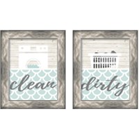 Framed 'Clean & DirtySeries 2 Piece Framed Art Print Set' border=