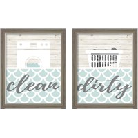Framed 'Clean & DirtySeries 2 Piece Framed Art Print Set' border=